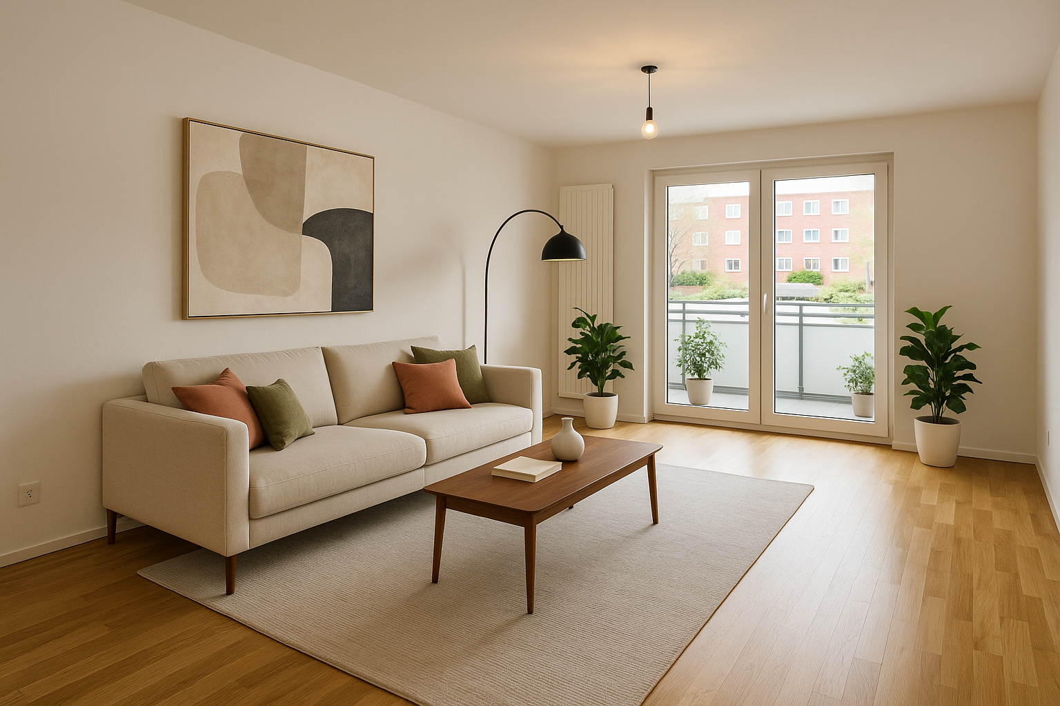 Frisch renovierte 2-Zimmer-Hochparterrewohnung in einem sanierten Objekt - bezugsfrei